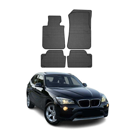 OMAC Gummi Fußmatten für BMW X1 E84 2009-2015 Automatten Gummi TPE Schwarz 4tlg