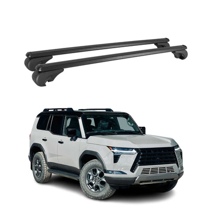 Dachträger Grundtäger für Lexux GX III 2024-2026 75kg Aluminium Schwarz 2 tlg