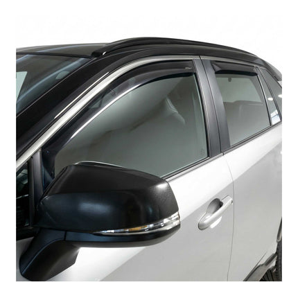 Windabweiser Regenabweiser für Toyota RAV4 2019-2025 Dunkel Acryl 4tlg