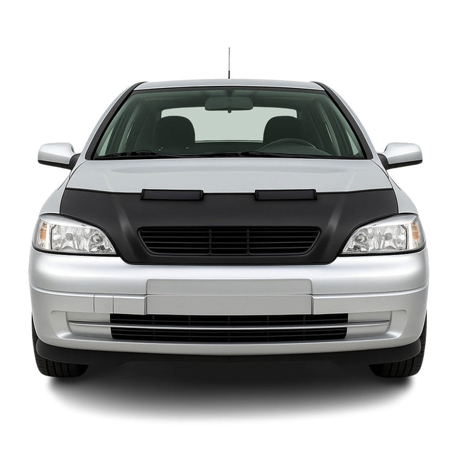 Haubenbra Steinschlagschutz Bonnet Bra für Opel Astra G 1998-2004 Schwarz Halb