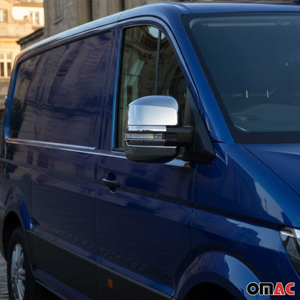 Spiegelkappen Spiegelabdeckung für VW Crafter 2017-2026 Chrom ABS Silber 4tlg