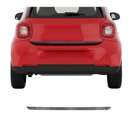 Kofferraumleiste Heckleiste für Smart ForTwo 453 2015-2021 Edelstahl Dunkel