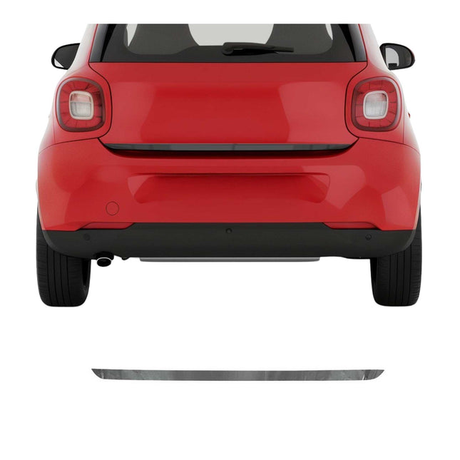 Kofferraumleiste Heckleiste für Smart ForTwo 453 2015-2021 Edelstahl Dunkel