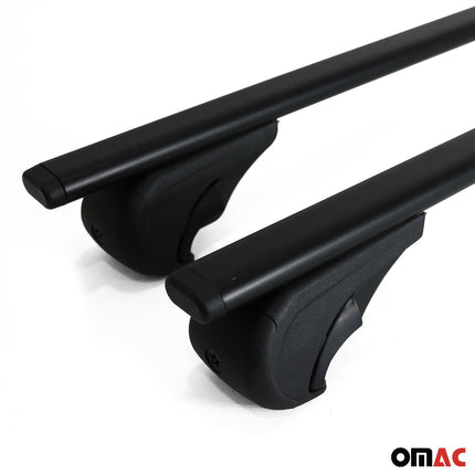 Dachträger Grundtäger für Fiat Croma Kombi 2005-2010 75kg Metall Schwarz 2 tlg