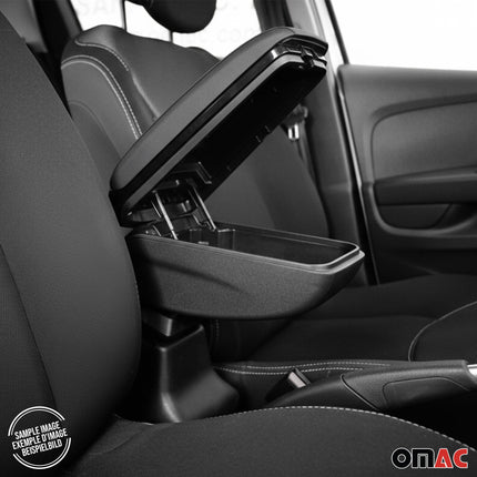 Armlehne Mittelarmlehne Mittelkonsole für Nissan Juke 2011-2019 PU-Leder Schwarz