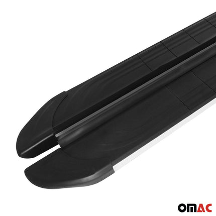 Trittbretter Seitenschweller für Jeep Grand Cherokee 2005-2011 Alu Schwarz Grau