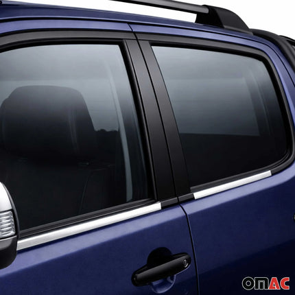 Fensterleisten Zierleisten für Toyota Hilux 2005-2015 Fenster Edelstahl Chrom 4x