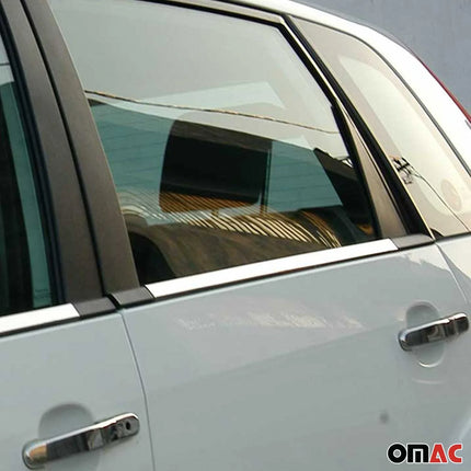 Fensterleisten Zierleisten für Ford Fiesta 2000-2010 Edelstahl Chrom 4tlg