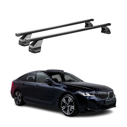 Menabo Dachträger für BMW 6er Gran Turismo G32 2017-2023 75kg Stahl Schwarz 2x