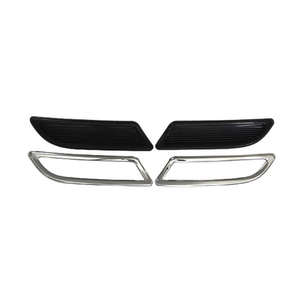 Stoßstangen Diffusor Auspuffrahmen für Renault Megane 2016-2022 Edelstahl Chrom