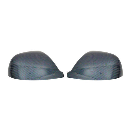 Spiegelkappen Spiegelabdeckung für VW Multivan T5 2009-15 Kohlefaser Carbon Blau