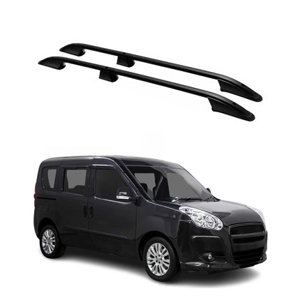 Dachreling Dachgepäckträger für Opel Combo D Fiat Doblo 2010-2021 Kurzer Schwarz