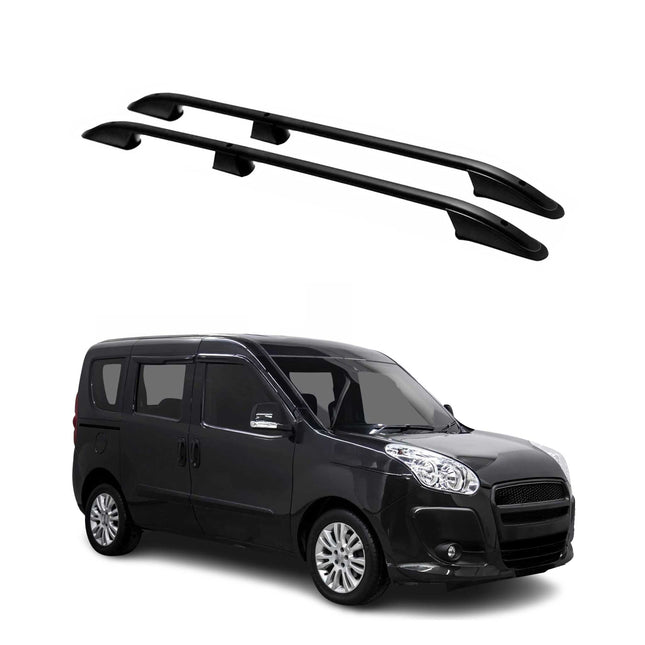 Dachreling Dachgepäckträger für Opel Combo D Fiat Doblo 2010-2021 Kurzer Schwarz