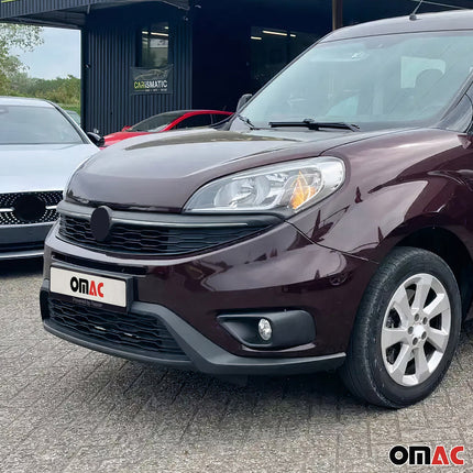 Kühlergrill Leisten Grillleisten für Fiat Doblo 2014-2022 Edelstahl Chrom 2tlg