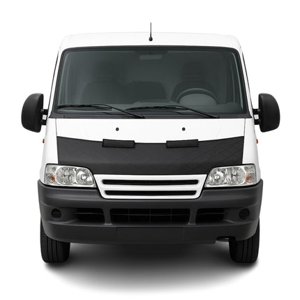 Haubenbra Steinschlagschutz für Citroen Jumper 2 Facelift 2002-2006 Schwarz Halb