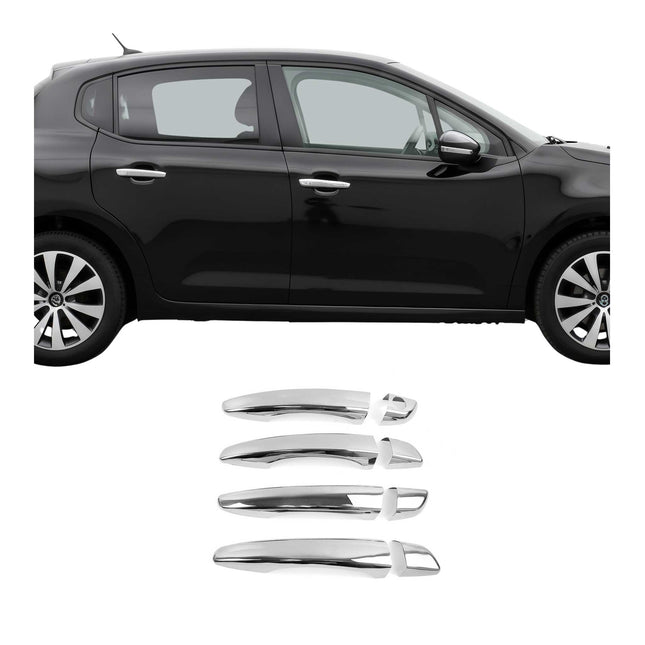 Chrom Türgriff Blende für Peugeot 5008 2017-2024 4Tür H1 Edelstahl 8tlg