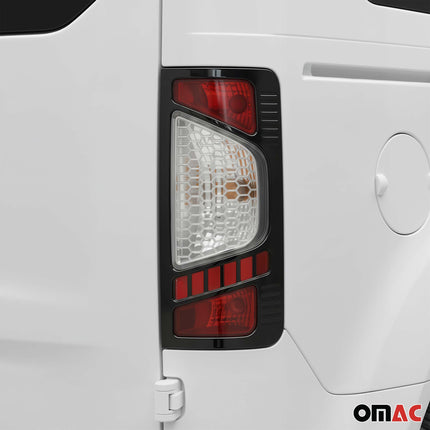 Stoplicht Rahmen für Ford Transit Tourneo Connect 2009-2013 Abs Dark Chrom