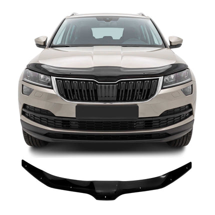 Motorhaube Deflektor Insekten Steinschlagschutz für Skoda Karoq 2017-2019 Dunkel
