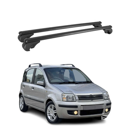 Dachträger Grundtäger für Fiat Panda 2003-2012 75kg Aluminium Silber 2 tlg