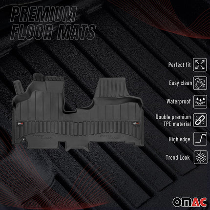 OMAC Gummi Fußmatten für Peugeot Expert 2007-2016 Premium TPE Automatten 1 tlg