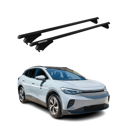 Menabo Dachträger Grundtäger für VW ID.4 2021-2026 75kg Aluminium Schwarz 2 tlg