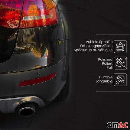 Novus Sportauspuff für Opel Corsa D 135x75mm Endschalldämpfer mit ABE