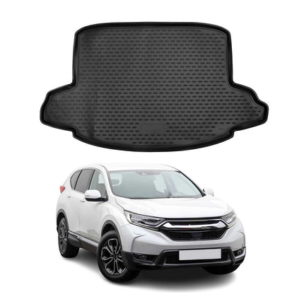 Kofferraummatte Kofferraumwanne für Honda CR-V 2017-2022 Gummi TPE Schwarz