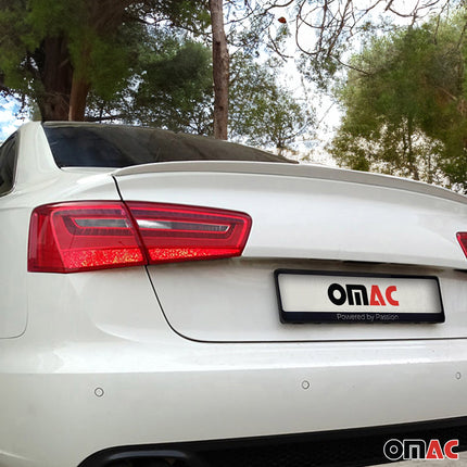 Heckspoiler Heckflügel Hecklippe für Audi A6 Limo C7 2011-2018 Farbe LY9C ABS
