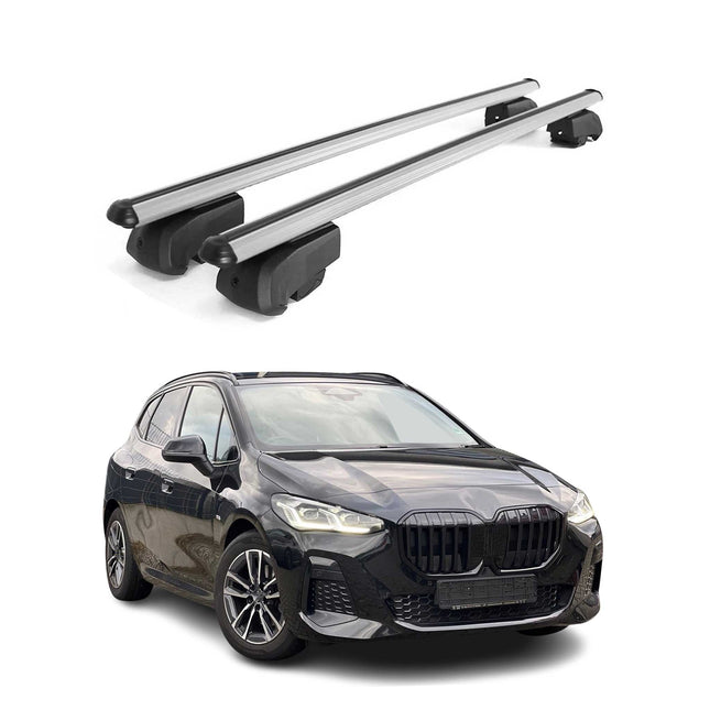 Dachträger Grundtäger für BMW 2 Active Tourer U06 2021-2026 75kg Alu Silber 2x