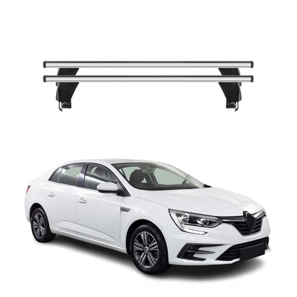 Menabo Dachträger Grundtäger für Renault Megane 2016-2022 50kg Alu Silber 2 tlg