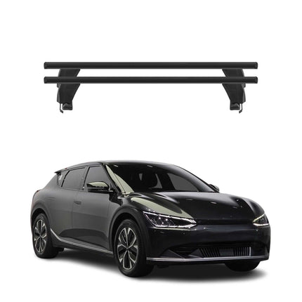 Menabo Dachträger Grundtäger für Kia EV6 2021-2026 50kg Aluminium Schwarz 2 tlg