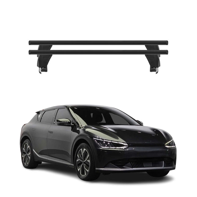 Menabo Dachträger Grundtäger für Kia EV6 2021-2026 50kg Aluminium Schwarz 2 tlg