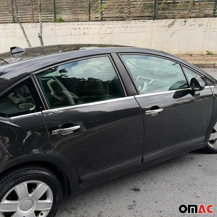 Fensterleisten Zierleisten für Citroen C4 Schrägheck 2004-2010 Edelstahl 8tlg