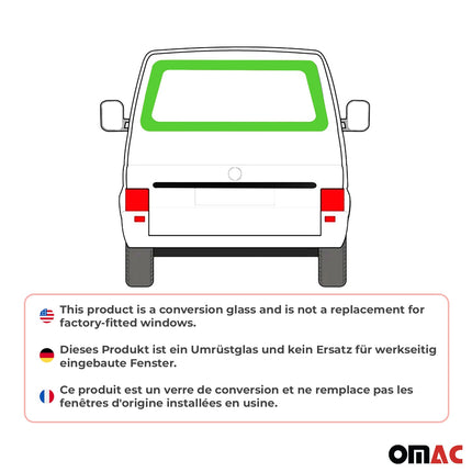 Heckscheibe Heckklappenfenster für VW T4 Transporter 1990-2003 Hinten L1 L2 RS