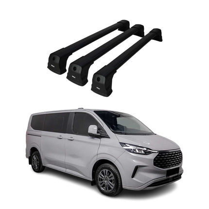 Dachträger Grundtäger für VW Transporter T7 2023-2026 75kg Alu Schwarz 3tlg