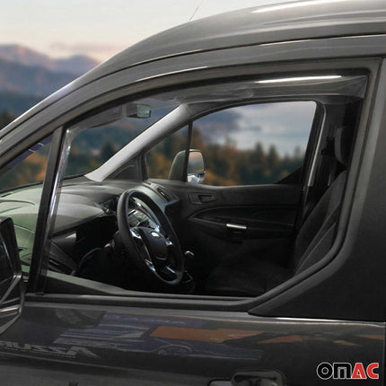 Windabweiser Regenabweiser für Ford Tourneo Connect 2015-2024 Dunkel Acryl 2tlg