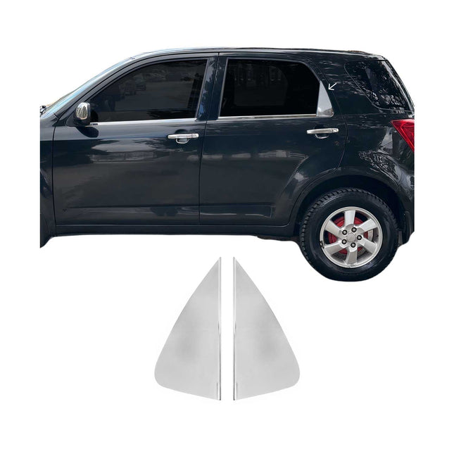 Fensterdreieck Fensterleisten für Daihatsu Terios 2006-2017 Edelstahl Chrom 2x