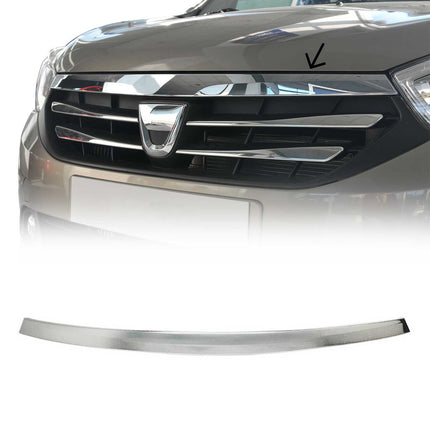 Kühlergrill Leisten Grillleisten für Dacia Lodgy Stepway 2013-24 Edelstahl Chrom