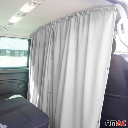 Maß Gardinen für Citroen Jumpy Fahrerhaus Abtrennung Sonnenschutz Grau