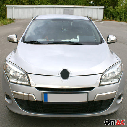 Spiegelkappen Spiegelabdeckung für Renault Megane 2008-2015 Edelstahl Chrom
