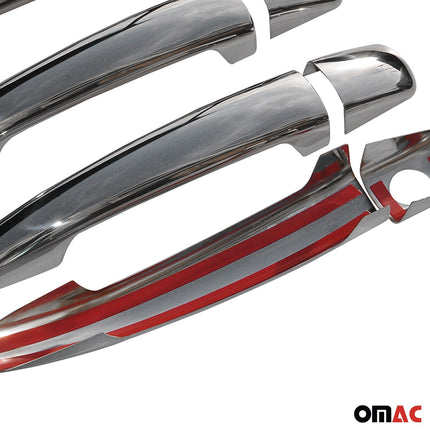 Türgriff Blende Chrom für Peugeot 207 2006-2015 4-Tür Edelstahl 8x