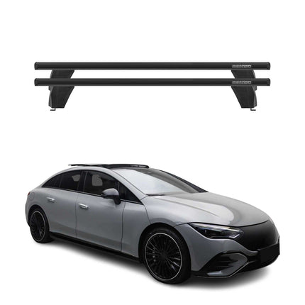 Menabo Dachträger Grundtäger für Mercedes EQE V295 2023-2026 75kg Alu Schwarz 2x