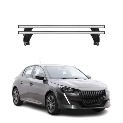 Menabo Dachträger Grundtäger für Peugeot 208 2019-2026 50kg Alu Silber 2 tlg