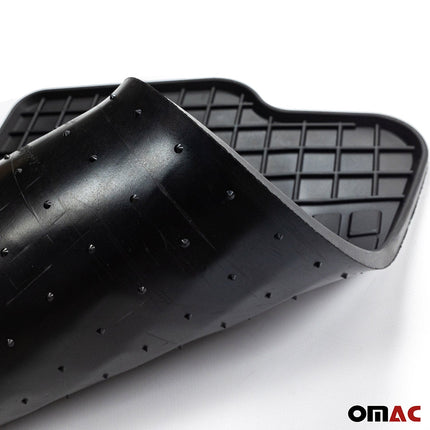 OMAC Gummi Fußmatten für Citroen C4 2004-2017 5tür Automatten Gummi Schwarz 4tlg