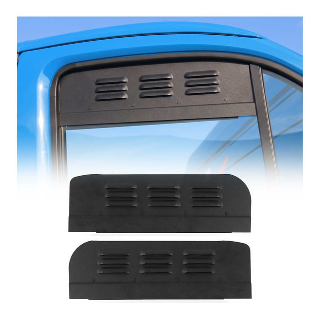 Lüftungsgitter Be & Entlüftung für Citroen Jumper 2006-2026 Aluminium Schwarz 2x