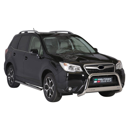 Seitenschweller Schwellerrohre für Subaru Forester IV 2013-2015 Pre-FL Silber