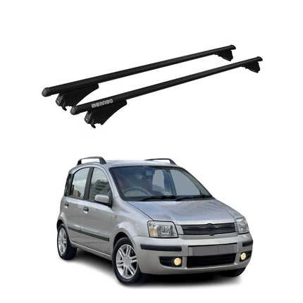 Menabo Dachträger Grundtäger für Fiat Panda 169 Cross 2003-2015 75kg Alu Schwarz