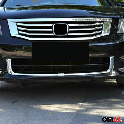 Kühlergrill Leisten Grillleisten für Honda Accord 2008-2015 Chrom ABS Silber 2x