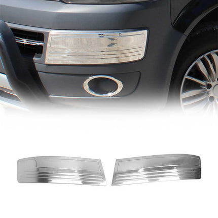 Kühlergrill Leiste Grillleisten für VW Transporter T5 2009-15 Edelstahl Chrom 2x