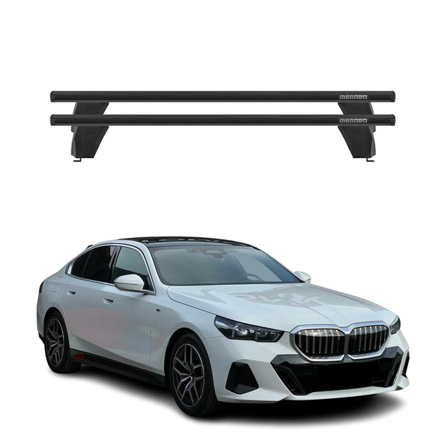 Menabo Dachträger Grundträger für BMW 5 G60 2024-2026 Alu Schwarz 2tlg